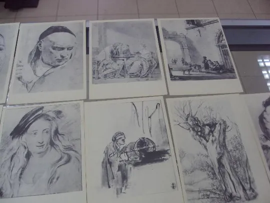 набор открыток рисунки старых мастеров 17-18 век 1959 15 шт  №1672 Продаж