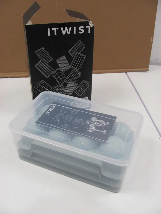 Велика форма для льоду ITWIST, круглий лоток для кубиків льоду, легкий знімний механізм, 16 форм для кубиків льоду  для морозильника, круглі форми для льоду для віскі, бурбону, коктейлів і напоїв (9) Ціна