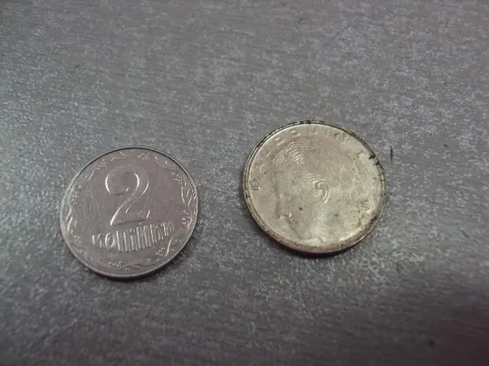 монета бельгия 1 франк 1989 №8912 Ціна