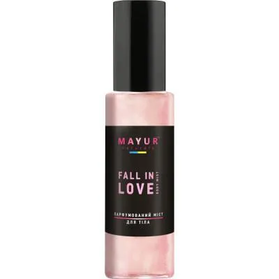 Спрей для тела Mayur Fall in Love Body Mist Парфюмированный мост с шимером Увлажняющий 100 мл (4820 Ціна