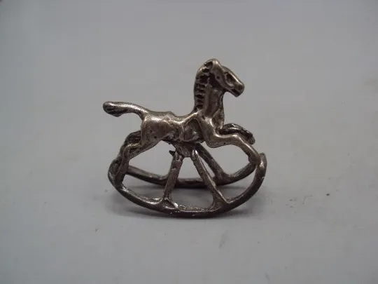 Купити Фигура миниатюра статуэтка лошадка качалка лошадь конь серебро 800 проба вес 4,99 г высота 2,2см №39