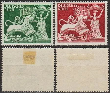 1942 - Рейх - Ювелірне мистецтво Mi.816-17 * Ціна