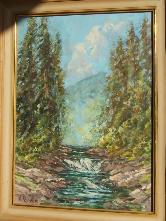 Купити Закарпатская шк.Торбич А. ( 1933-2010 г) х.м. разм. 80 х 60 см. 1980 год школа Эрдели и  Много  другого.