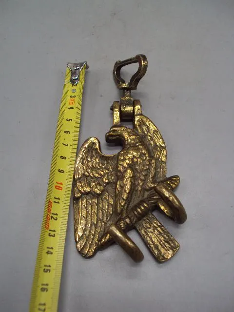 Подвес для барабана бронза Рейх орел подвес барабанщика длина 14,5 см, сам подвес 11 см №14250 З аукціону