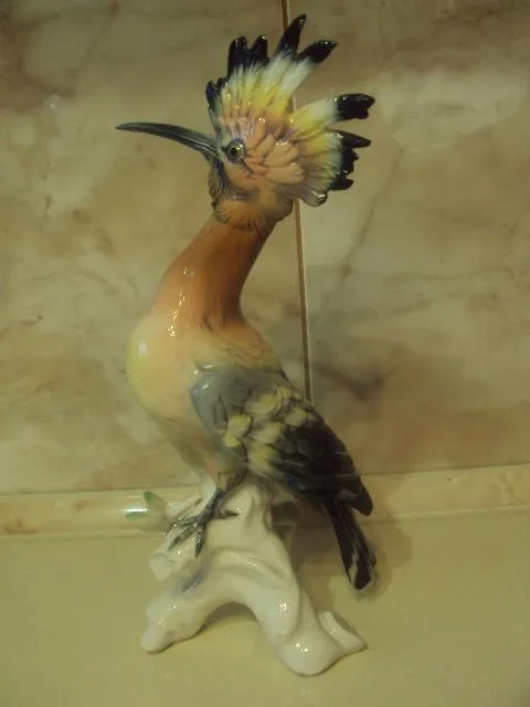 Фигура фарфор статуэтка Германия Karl Ens птица удод Карл Энс или Энц высота 26,3 см (скол) Продаж