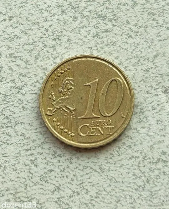 10 центів 2014 рік Латвія (254) Ціна