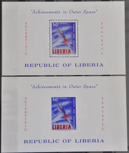 фото, Космос Либерия Люкс-блоки 1964