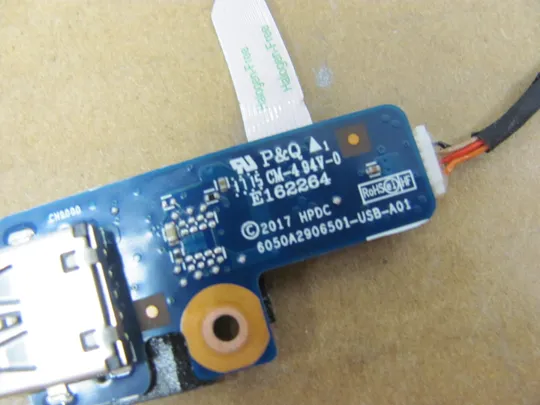 828-47 плата USB 6050A2906501 6017B0836801  для HP Envy 17-AE 17T-AE 17M-AE оригінал Недорого