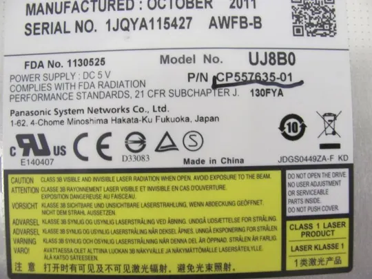 №261-2 DVD-привод CP557635-01 CP556082-01 для FUJITSU E751 E752 S751 S752 оригінал Продаж