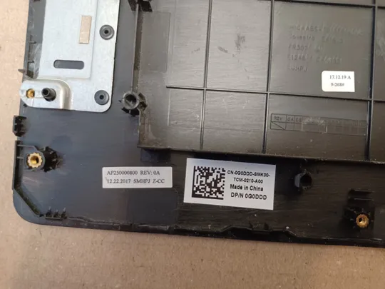 номер1065-15 корпус кришка 0G0DDD AP250000800  клавіатура  для  DELL Latitude 3590 Палмрест корпус топкейс Верхня панель палмрест cover-C оригінал в Україні