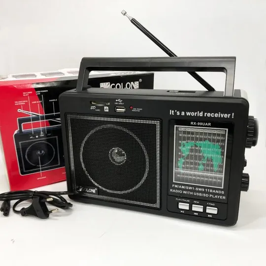 Портативный радиоприемник GOLON RX-99/3920 аккумуляторный FM/AM/SW с воспроизведением USB/MicroSD Ціна