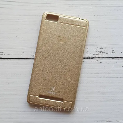 фото, Чохол Xiaomi Mi 4c / Mi 4i для телефона (TPU Baseus) Gold