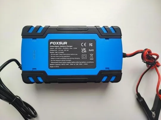 Автомобільний зарядний пристрій foxsur 12/24 8 а імпульсний Де купити