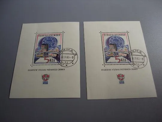 марка чехословакия блок 1966 лот гаш №10058 Ціна