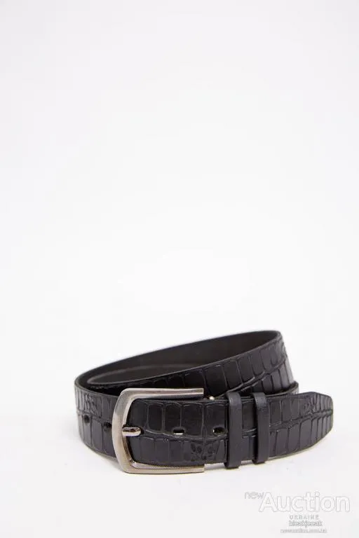 Мужской ремень из эко-кожи, черного цвета, 196R40S1W15 Ціна