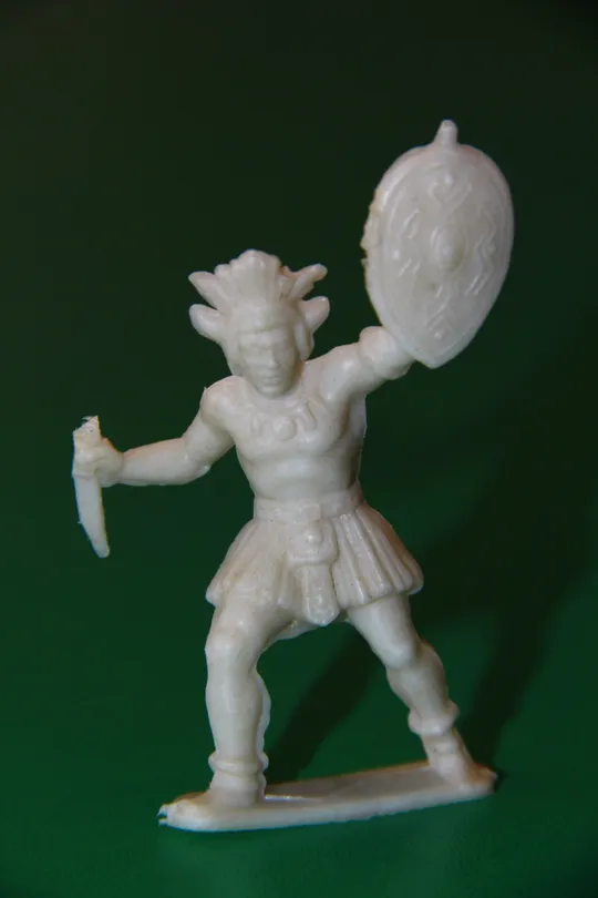 ІНДІАНЕЦЬ З НОЖЕМ ТА ЩИТОМ индеец 55-60мм Heinerle Manurba Domplast ФРН Ціна