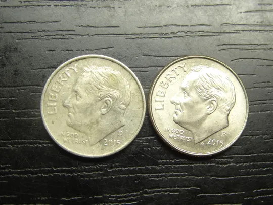 1 дайм 2015 США (два різновиди) Ціна