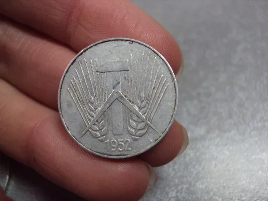 монета гдр 10 пфеннигов 1952 лот 2 шт №8514 Продаж