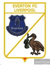 фото, значок футбол  ФК Эвертон, Ливерпуль Англия  (серия герб города и эмблема клуба)