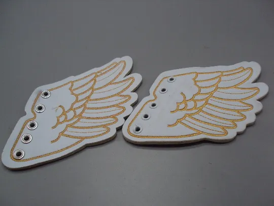 Аксесуар прикраса для кросівок взуття Крила украшение на кроссовки крылья белые №18536Л Інтернет-аукціон