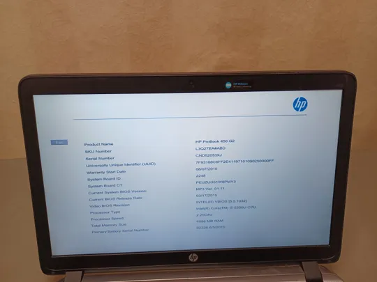 Купити 0764 HP PROBOOK 450 G2 core I5-5200U НІМЕЧЧИНА