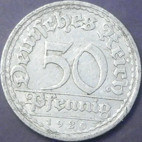 Купити 50 пфенігів 1920 A Німеччина