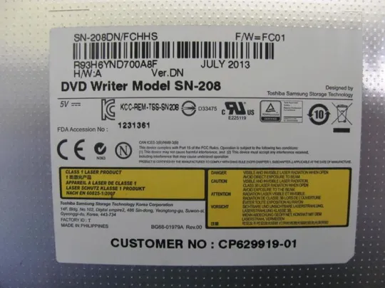 номер0071-17 DVD-привод SN-208 для FUJITSU LIFEBOOK A512 оригінал Інтернет-аукціон