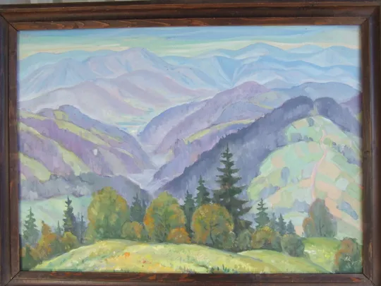 Закарпатская школа  Ердели Бокшая  Кидора О .  раз.80х70 см.также много другого. З аукціону