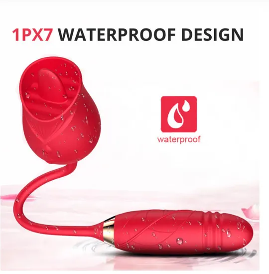 Купити 2 в 1 Автоматический выдвижной розовый клитор сосательный вибратор вагинальный сосок