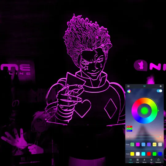 Акриловий світильник-нічник керування з телефона Хісока Мороу 3 tty-n001863 Ціна