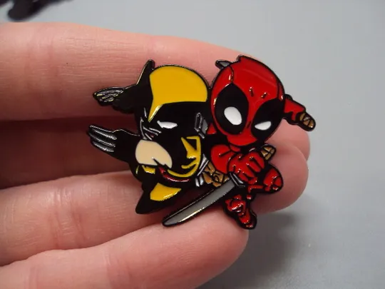 Купити Значок пін Дедпул і Росомаха Логан Deadpool The Wolverine Logan Marvel Марвел знак брошка №18501