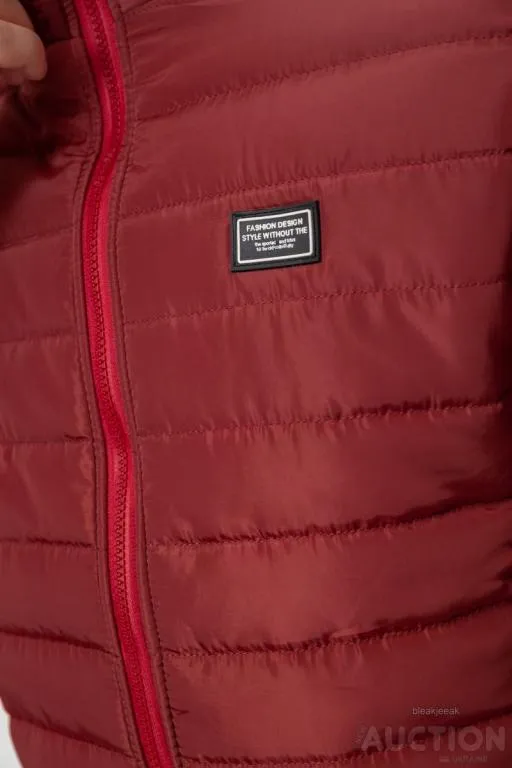 Куртка мужская демисезонная, цвет бордовый, 244R070 Де купити