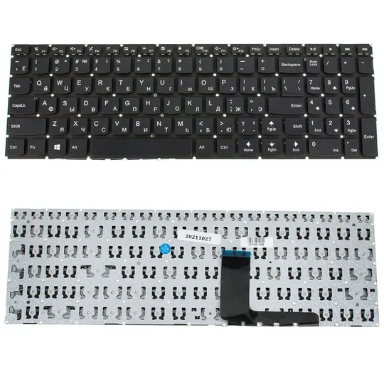 Клавіатура для ноутбука LENOVO (IdeaPad: 310-15) rus, black, без фрейма Ціна