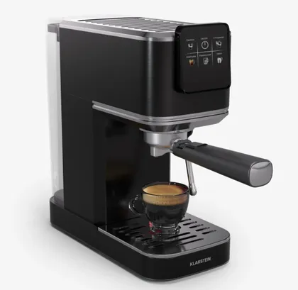 фото, Кавоварка еспрессо машина Klarstein StillPresso Slim Touch black Німеччина модель 10046330