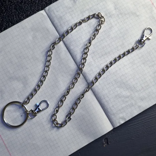 Металевий ланцюг-аксесуар з карабінами та кільцем Інтернет-аукціон