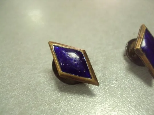 знак эмблема РККМ РККА ромбы синие пара №10151 Недорого