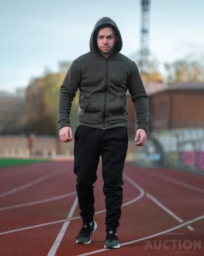 фото, Чоловічий утеплений зіпер - Europe колір хакі