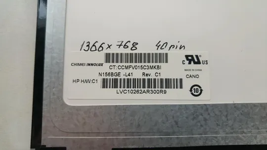 15.6" матрица Slim глянцевая Chimei Innolux N156BGE-L41 Rev.C1 WXGA++ (1366x768) 40 pin LED ушки З аукціону