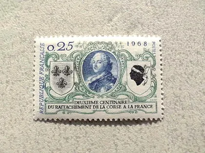 фото, Поштова марка Франція 1968 рік **