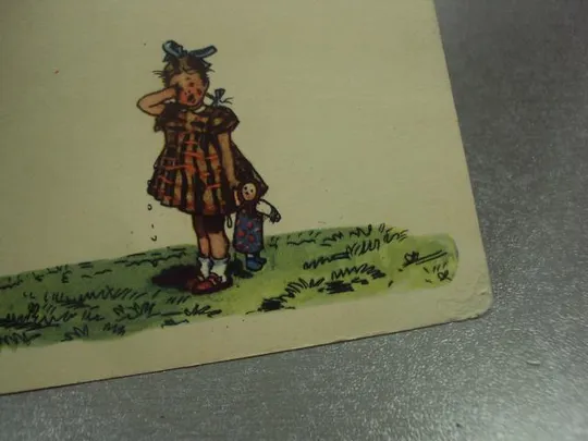 открытка девочка-ревушка 1955 каневский №15613 Де купити