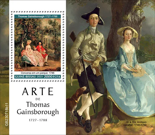 Гвинея Бисау-Живопись-Великие Художники-2023.Оптовый Лот! 20 чистых красивых комплектов-20 Блоков. На торгах