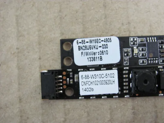 381-38 WEB-камера 6-88-W15EC-4905 6-88-W310C-5102  для Clevo W230SS W230SD W230SS W230ST  W258ELQ W270HUQ оригінал Продаж