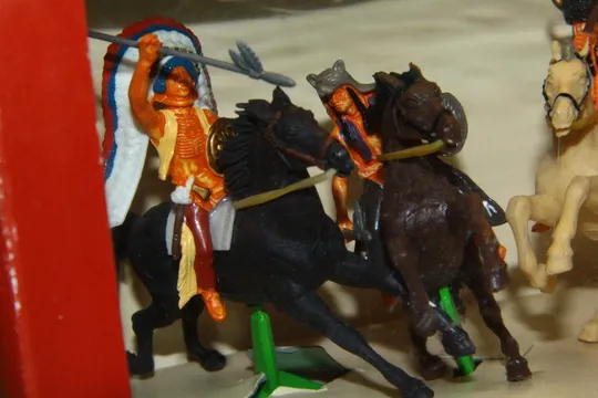 ІНДІАНЦІ НА КОНЯХ индейцы BRITAINS 54мм Англія  НАБІР №7404 Продаж