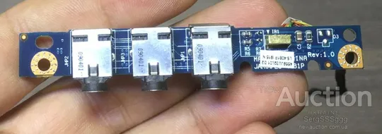 Плата аудио разъемов HP Pavilion DV7-1166eg, (Audio Cable DC02000i600 Rev:1.0, jak00 ls-4081p) Продаж