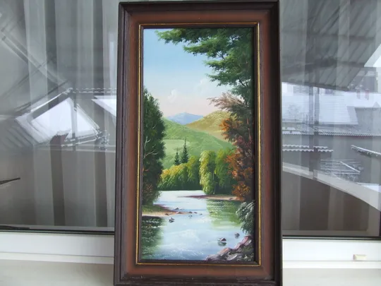 Закарпатская шк.Торбич А. ( 1933-2010 г) х.м. разм. 80 х 60 см. 1980 год школа Эрдели и  Много  другого. Де купити