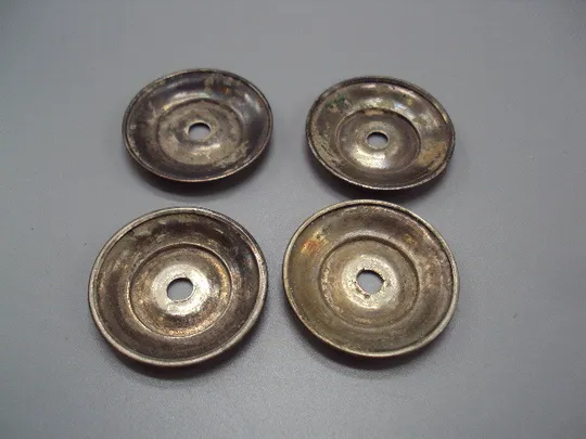 Детели фрагменты подножка для подсвечника серебро подсвечник запчасть лот 4 шт вес 23,39 г №18581 Інструкція