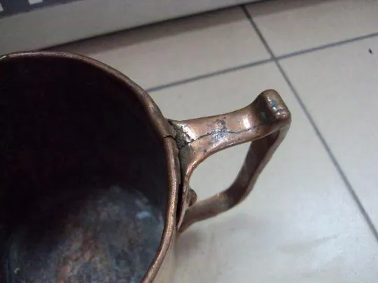 Кружка медь высота 15 см, диаметр 11,2 см (№1264) №11393 З аукціону