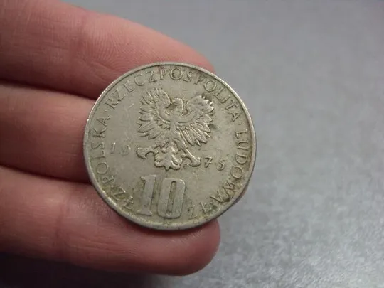монета польша 10 злотых 1975 прус №9759 З аукціону