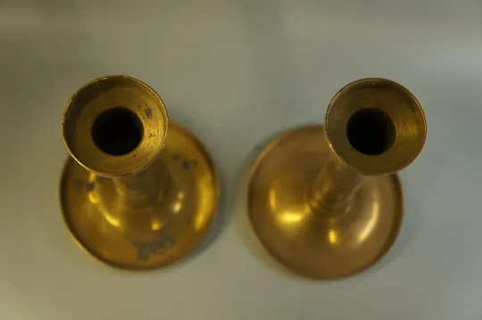 Подсвечники пара колонна подсвечник высота 17 см лот 2 шт (№ 1066) З аукціону