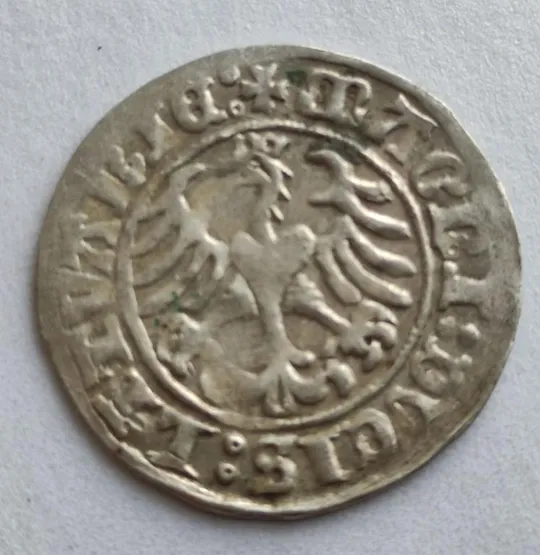 Купити 1510 год монета полугрош Сигизмунд Старый , Литва , серебро, хорошее состояние ct835